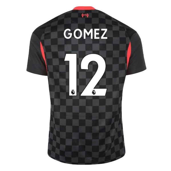 Camiseta Liverpool NO.12 Gomez 3ª 2020-2021 Negro